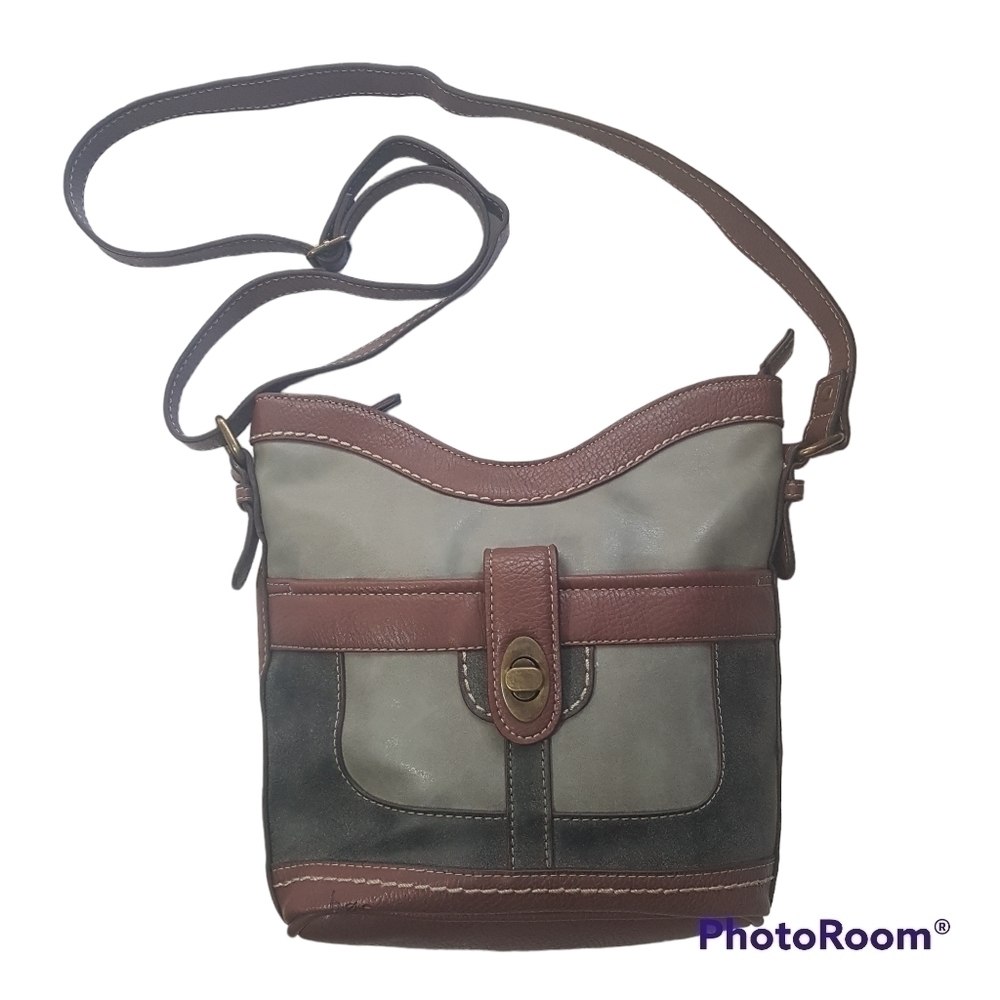 Boc Tricolour Zippered Faux Leather Crossbody Bag